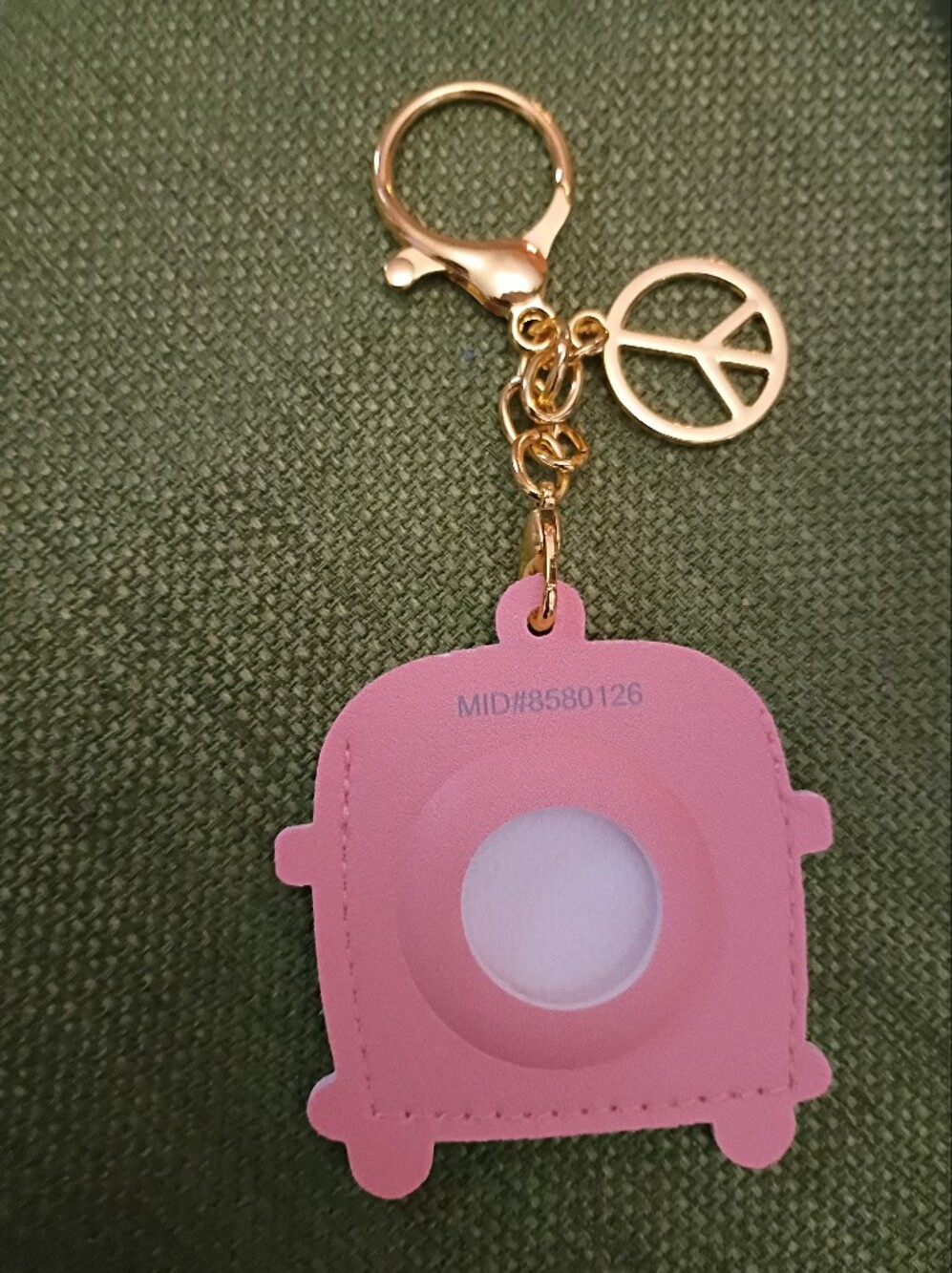 Pink WV Minibus Van Keychain with AirTag Pocket - Picture 4 of 7